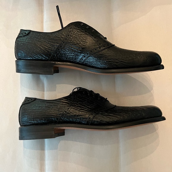 Vintage Footjoy Classics Genuine Sharkskin Oxford Shoes Size 14 - Picture 11 of 14